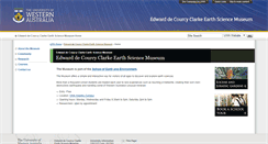 Desktop Screenshot of earthmuseum.see.uwa.edu.au