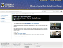 Tablet Screenshot of earthmuseum.see.uwa.edu.au