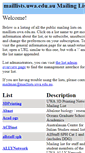 Mobile Screenshot of maillists.uwa.edu.au