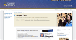 Desktop Screenshot of campuscard.uwa.edu.au