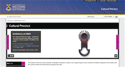 Desktop Screenshot of culturalprecinct.uwa.edu.au