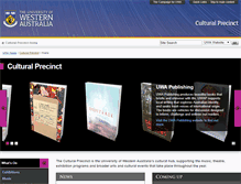 Tablet Screenshot of culturalprecinct.uwa.edu.au