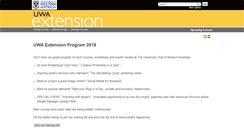 Desktop Screenshot of extension.uwa.edu.au