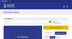 Desktop Screenshot of library.uwa.edu.au