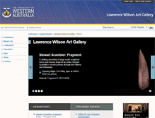 Tablet Screenshot of lwgallery.uwa.edu.au