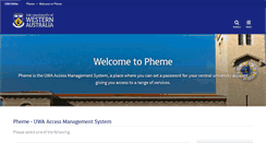 Desktop Screenshot of pheme.uwa.edu.au