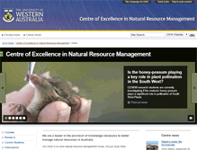 Tablet Screenshot of cenrm.uwa.edu.au