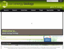 Tablet Screenshot of plantenergy.uwa.edu.au