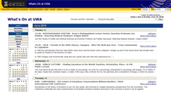 Desktop Screenshot of events.uwa.edu.au