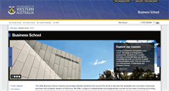 Desktop Screenshot of business.uwa.edu.au