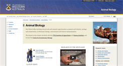 Desktop Screenshot of animals.uwa.edu.au