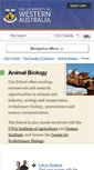 Mobile Screenshot of animals.uwa.edu.au