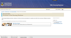 Desktop Screenshot of findhousing.studentservices.uwa.edu.au