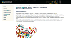 Desktop Screenshot of bioinfo.csse.uwa.edu.au