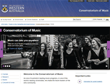 Tablet Screenshot of music.uwa.edu.au