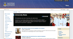 Desktop Screenshot of news.uwa.edu.au