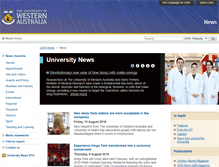 Tablet Screenshot of news.uwa.edu.au