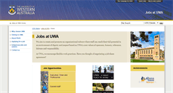 Desktop Screenshot of jobs.uwa.edu.au