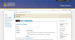 Desktop Screenshot of directory.uwa.edu.au