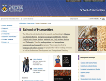 Tablet Screenshot of humanities.uwa.edu.au