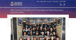 Desktop Screenshot of gravity.uwa.edu.au