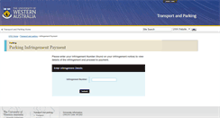 Desktop Screenshot of infringements.parking.uwa.edu.au