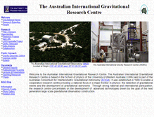 Tablet Screenshot of gravity.pd.uwa.edu.au