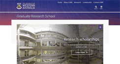 Desktop Screenshot of postgraduate.uwa.edu.au