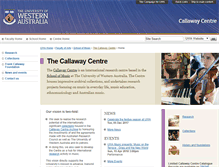 Tablet Screenshot of callaway.uwa.edu.au