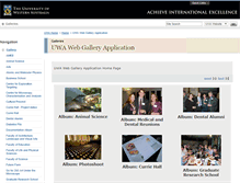 Tablet Screenshot of galleries.weboffice.uwa.edu.au